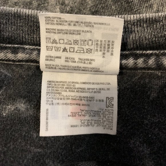 VTG The Hammer T Shirt Mens Acid Wash Tee Size XL Y2K Ash Black Gray - Picture 11 of 13